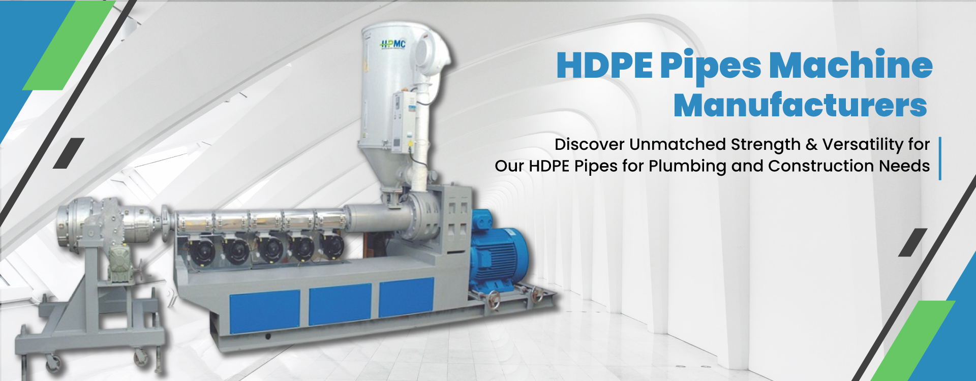 HDPE Pipes Machine Manufacturers in Delhi